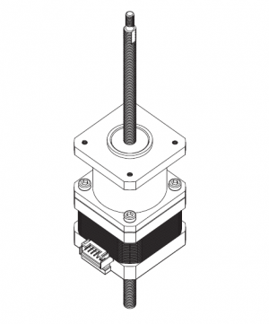 貫通式滾珠絲桿直線步進(jìn)電機(jī)-42H34MBTG