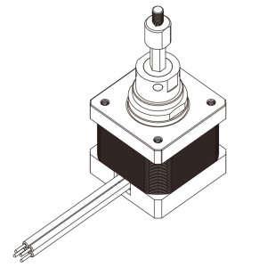 35mm系列固定軸式直線步進(jìn)電機(jī)-14HYA