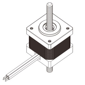 35mm系列貫通式直線步進電機-14HYL