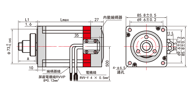 86mm外部驅動式直線步進電機-34HY98